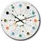 Designart 'Minimalistic Geometric Elements Mid-Century Modern Wall Clock